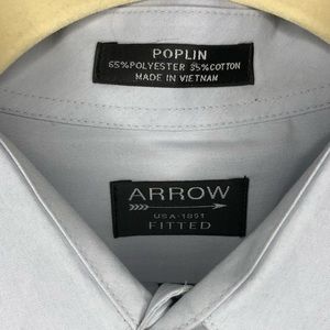 Men’s Arrow long sleeve fitted dress shirt